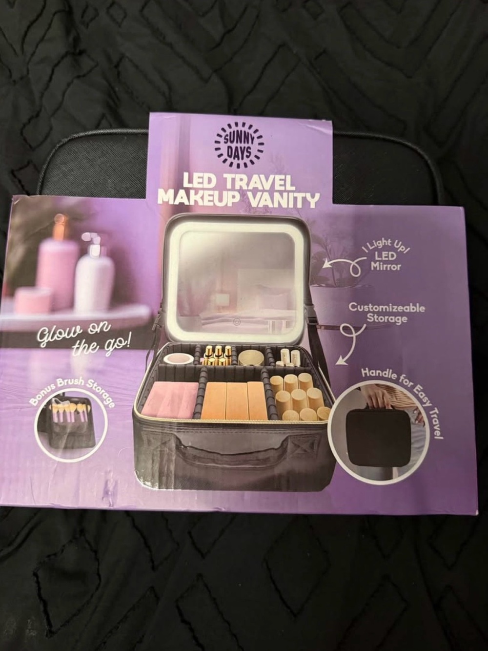 LED Travel Makeup Vanity - Purple